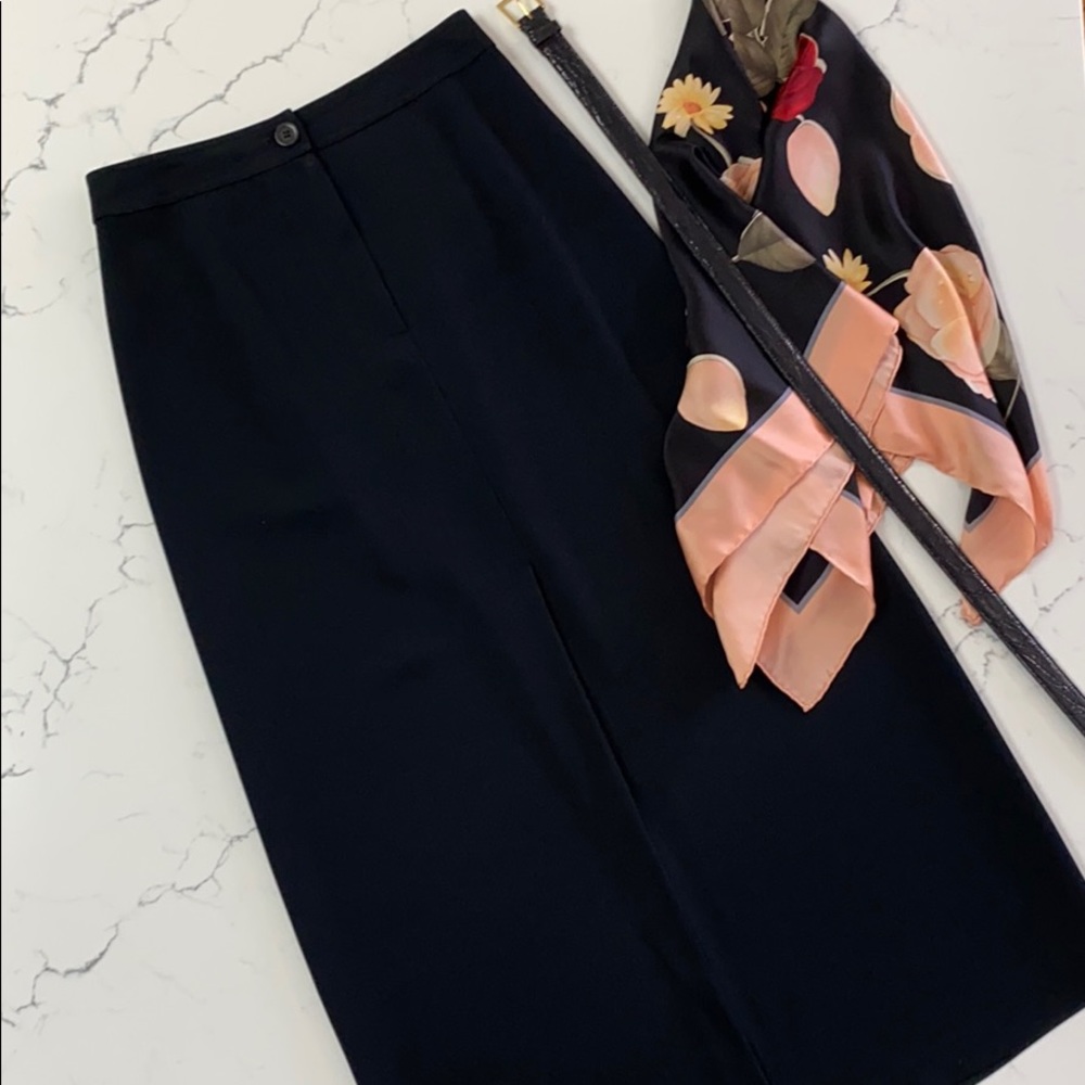 Garfield & Marks maxi skirt with front kick pleat